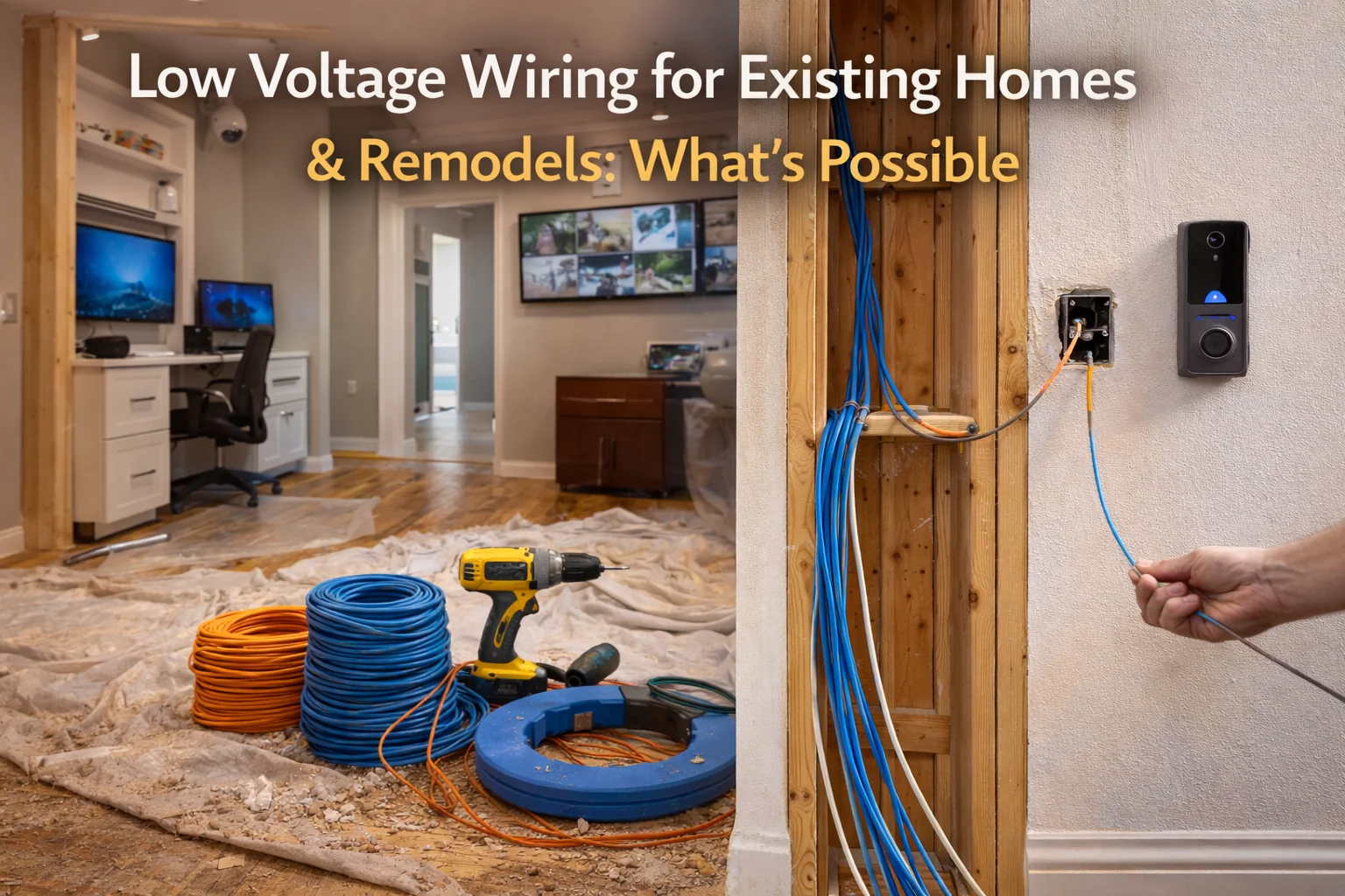 Low Voltage Wiring for Existing Homes & Remodels: What’s Possible?