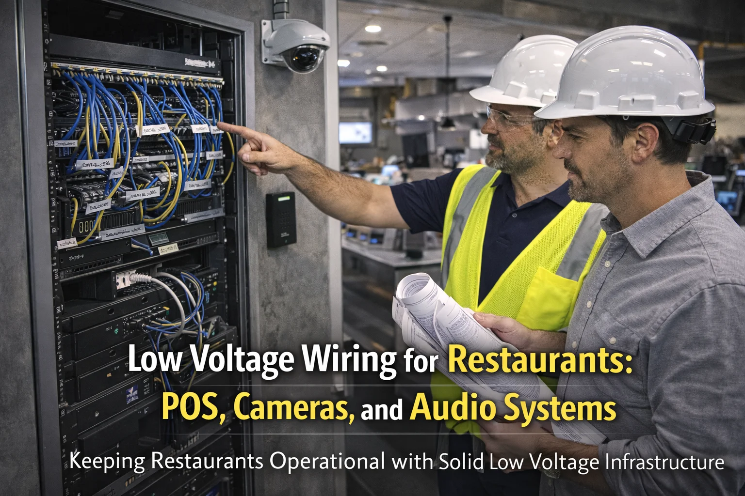 Low Voltage Wiring for Restaurants: POS, Cameras, and Audio Systems